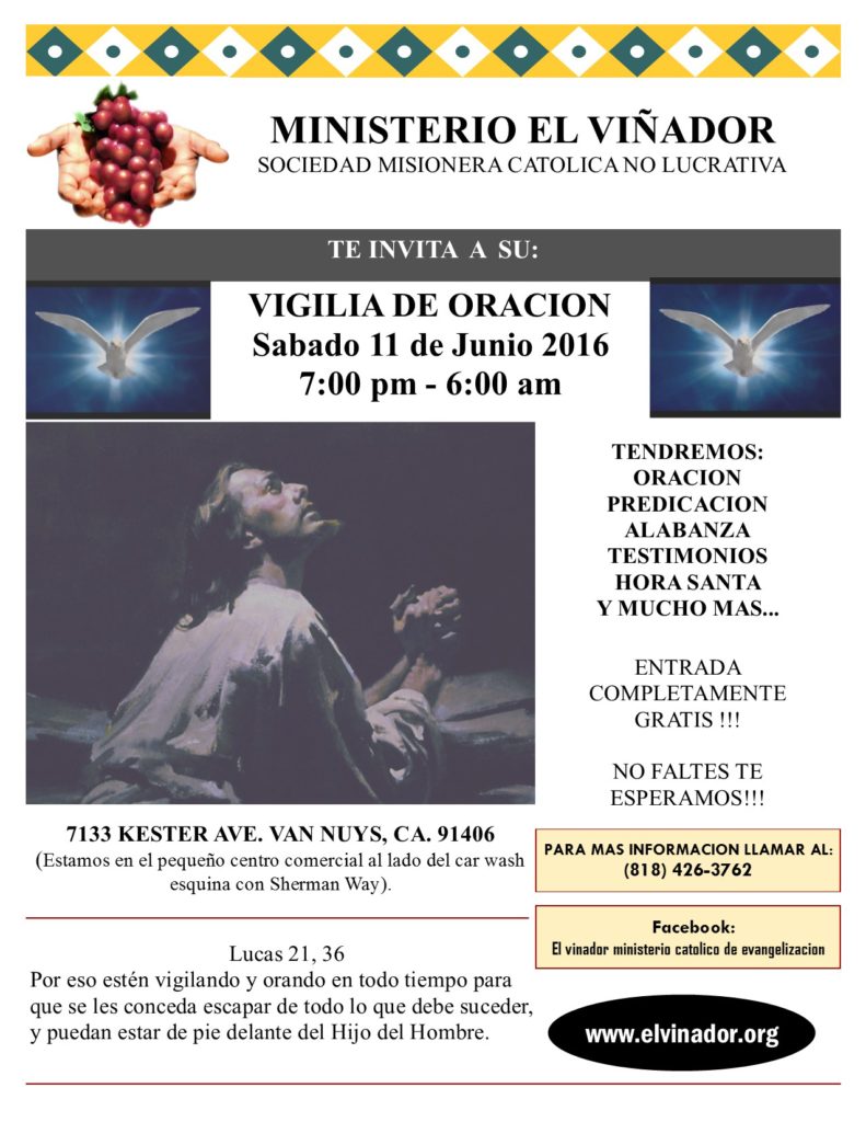 flayer vigilia 11 junio 2016